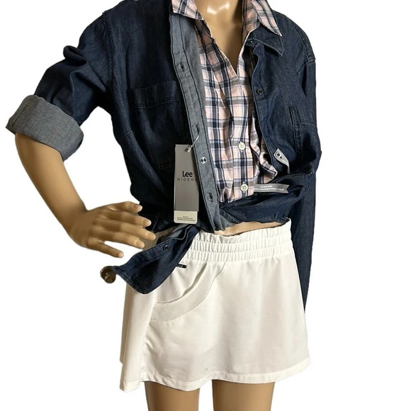 Vintage NWT sleeveless country pink plaid shirt L & XL Yellowstone,western vibe - Picture 2 of 15